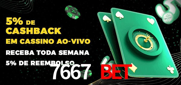 Promoções do cassino ao Vivo 7667 Bet